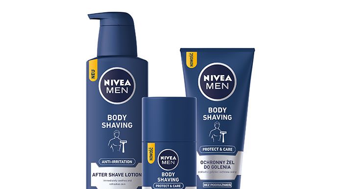 NIVEA MEN prezentuje: linia do golenia ciała dla mężczyzn Protect&Care Body Shaving! NIVEA MEN SHAVING